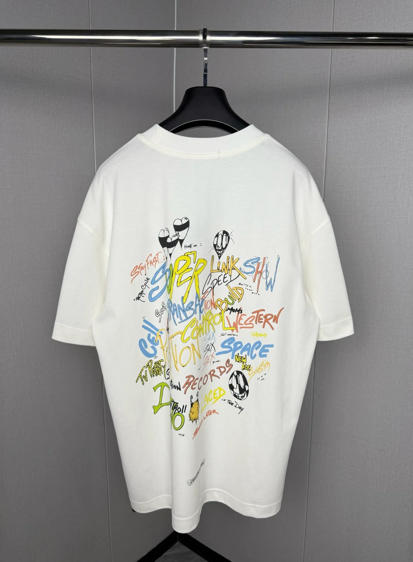 🅿️230 Chrome Hearts double-sided logo jacquard round neck half-sleeved T-shirt. Customized fabric, digital direct printing, 280g weight, loose fit. The color is very suitable for summer and the same style for men and women. Solid color sizes: S-XL